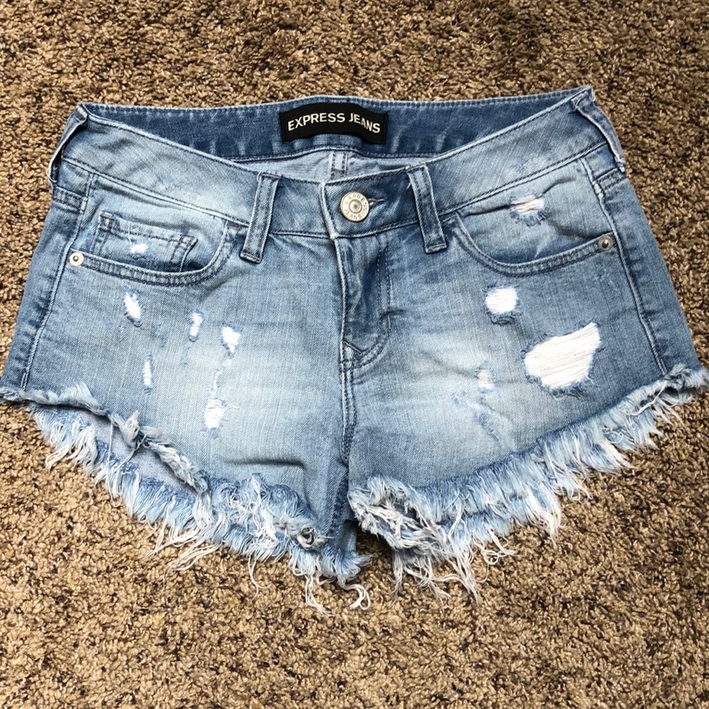 Express jean shorts
